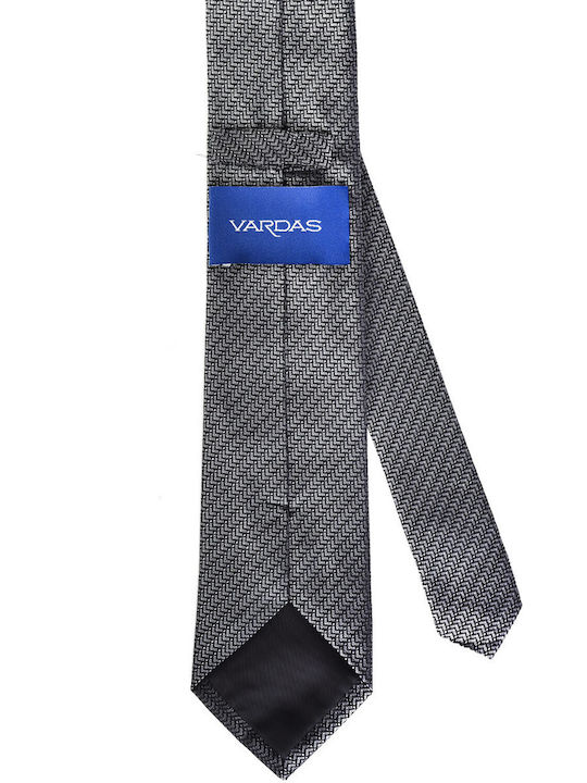 Vardas Ανδρική Γραβάτα με Σχέδια σε Γκρι Χρώμα
