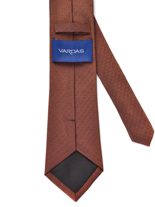 Vardas Men's Tie Printed Brown