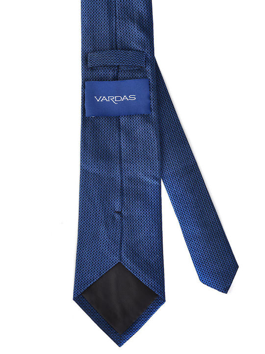 Vardas Ανδρική Γραβάτα με Σχέδια σε Γαλάζιο Χρώμα