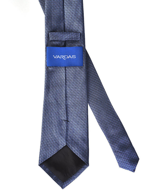 Vardas Ανδρική Γραβάτα με Σχέδια σε Navy Μπλε Χρώμα