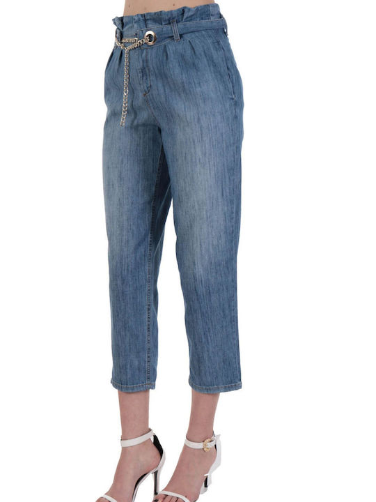 Liu Jo High Waist Women's Jean Trousers in Paperbag Fit