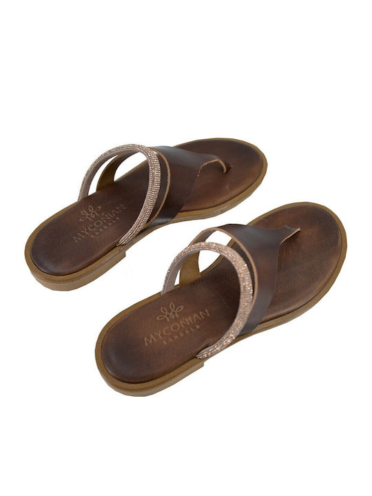 Sandale Casual Damă Din Piele Maro