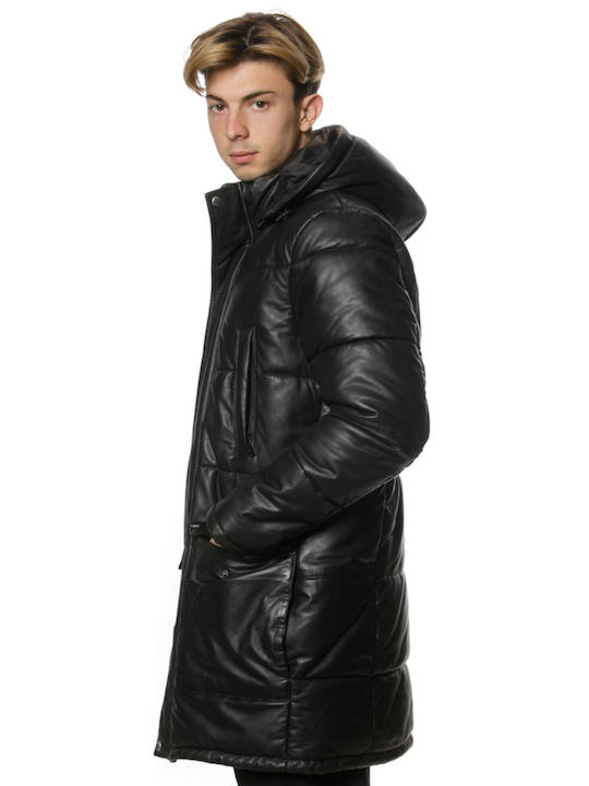 Oakwood Men's Winter Leather Jacket Black