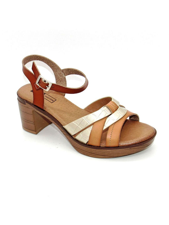 Via Dos Platform Women's Sandals Tabac Brown