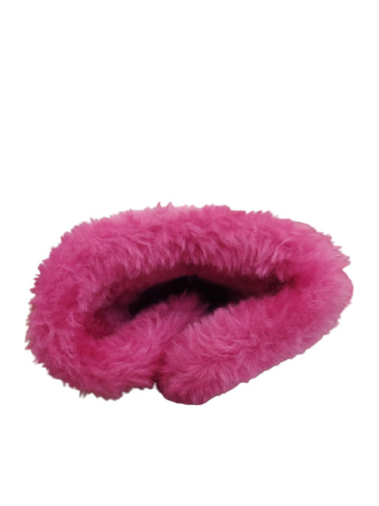 Lederne Kinderstiefeletten Fuchsie