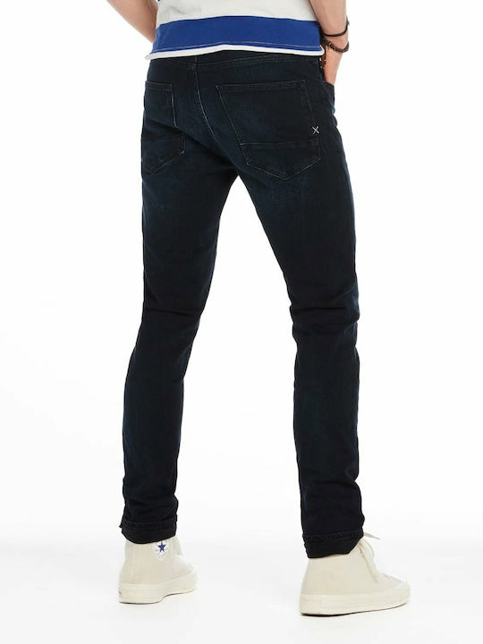 Scotch & Soda Pantaloni de Bărbați din Jean în Croială Skinny Albastru marin