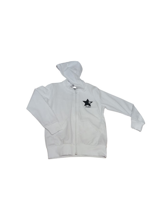 Prod Kids Cardigan with Hood White