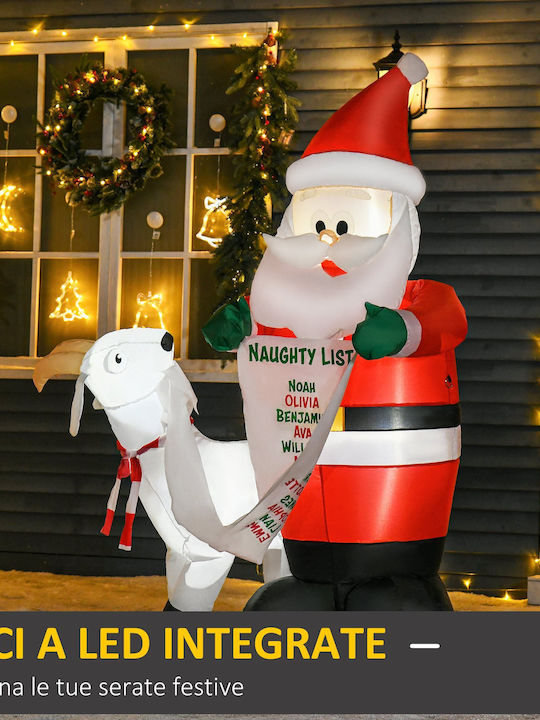 Outdoor Inflatable Illuminated Santa Claus Electric 180x135x85cm