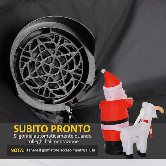 Outdoor Inflatable Illuminated Santa Claus Electric 180x135x85cm