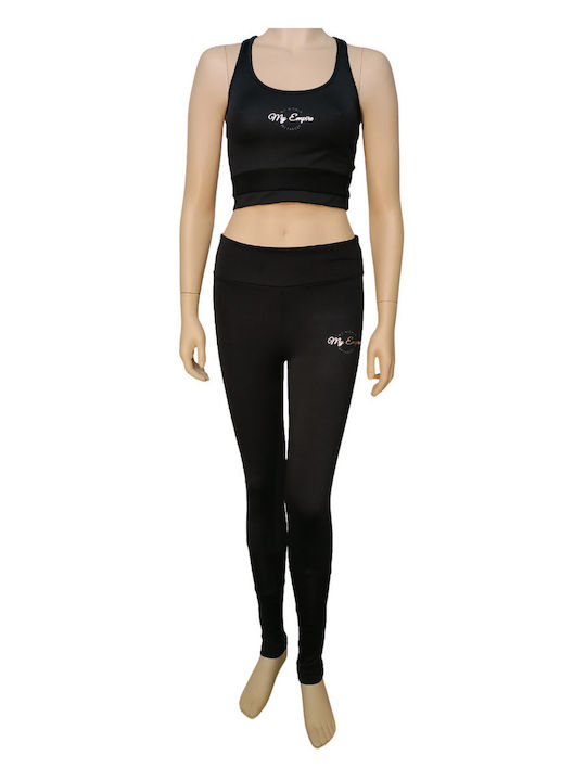 Women's Long Training Legging Black