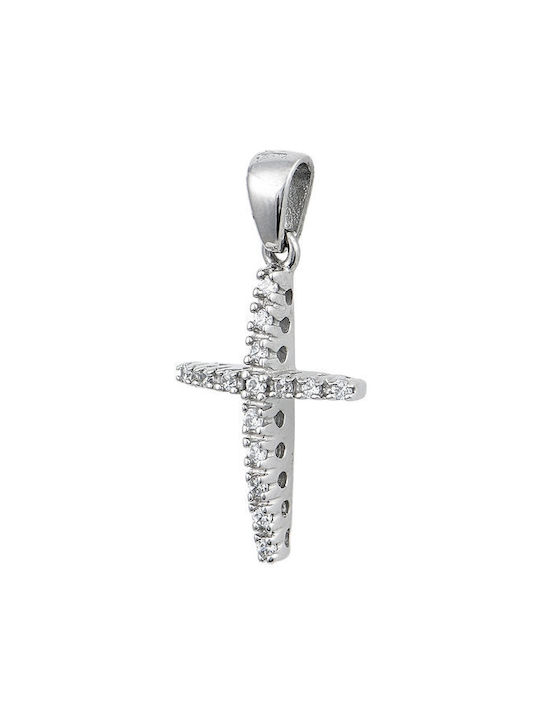 Savvidis White Gold Cross 14K with Chain