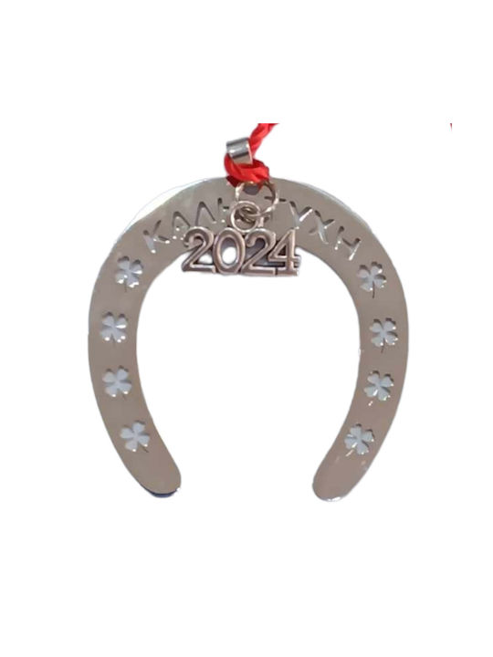 Kalliopi Silver Handmade Lucky Charm Horseshoe 2024 6x6cm 1pcs