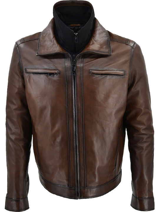 Leather Jacket Brown