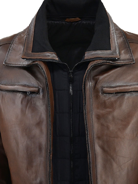 Leather Jacket Brown