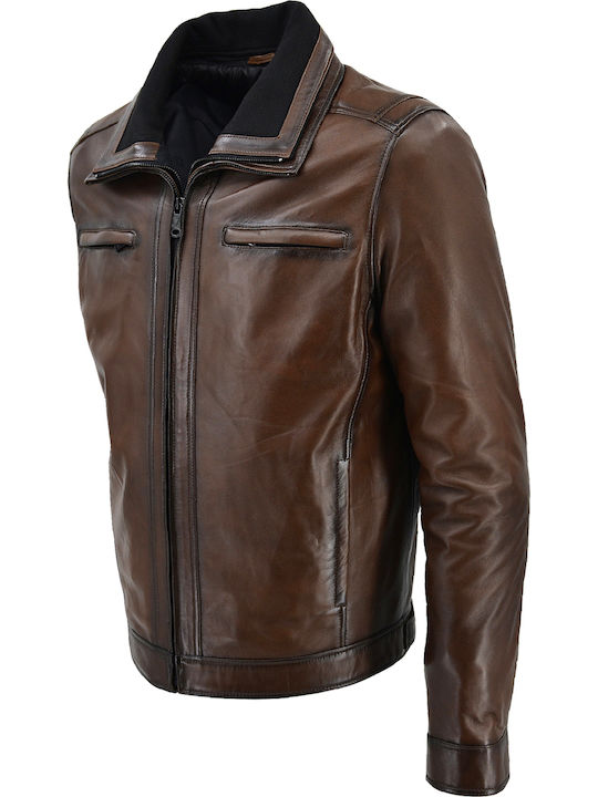 Leather Jacket Brown