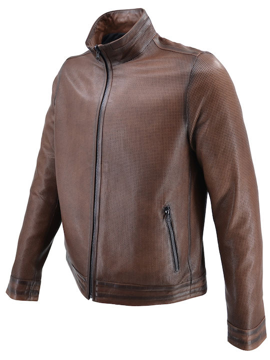 Δερμάτινα 100 Мъжко яке Leather Brown