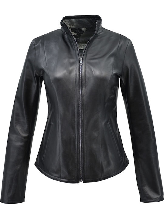 Damen Bikerjacke Schwarz