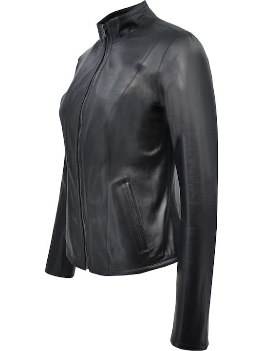Damen Bikerjacke Schwarz