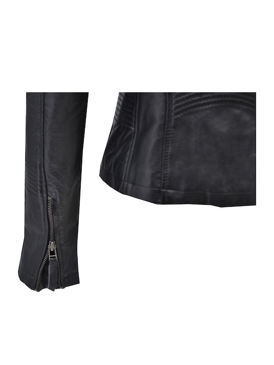 Damen Bikerjacke Schwarz