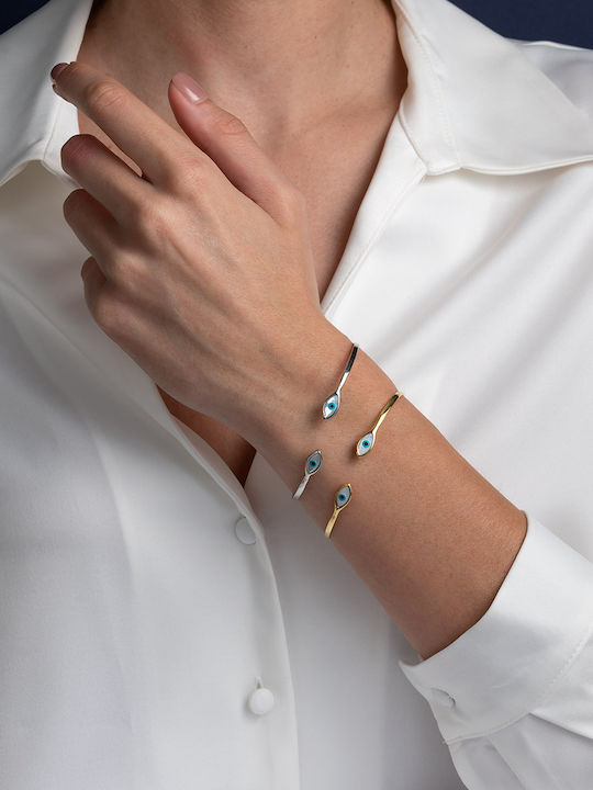 George Art Jewels Дамско Гривна с дизайн Очи от Сребърен Златно