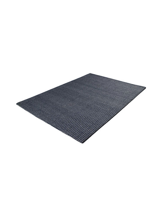 Tapicap Plex Lines 114 Handmade Rug Rectangular Black-Lt.Grey