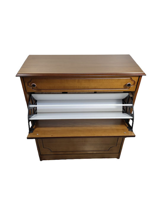 Wooden Shoe Organizer Brown 80x34x93cm