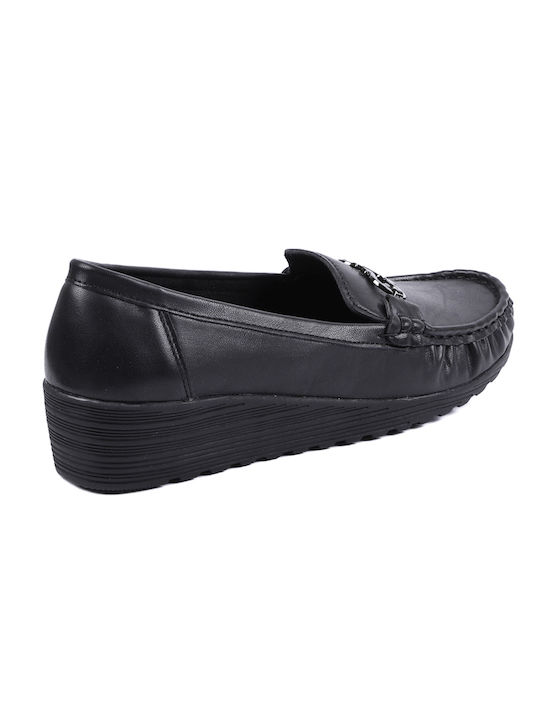 Soft & Flex Women's Moccasins in Black Color