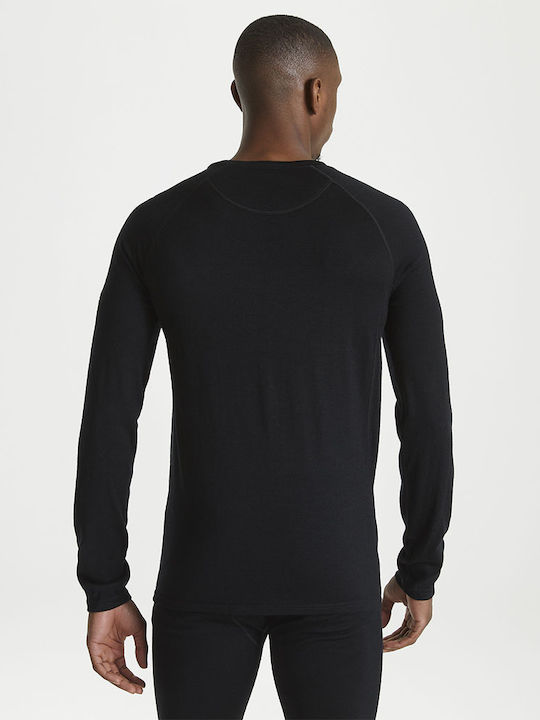 Craghoppers Bluza termica pentru barbati cu maneci lungi Negru
