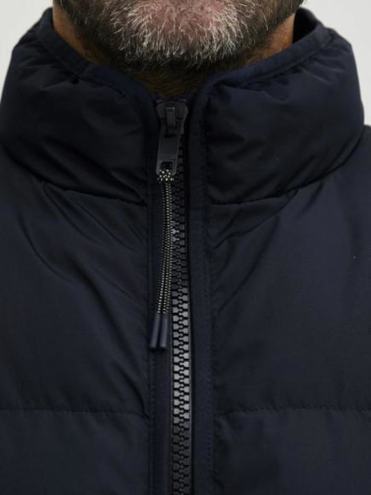 Sleeveless Winter Jacket Navy Blue