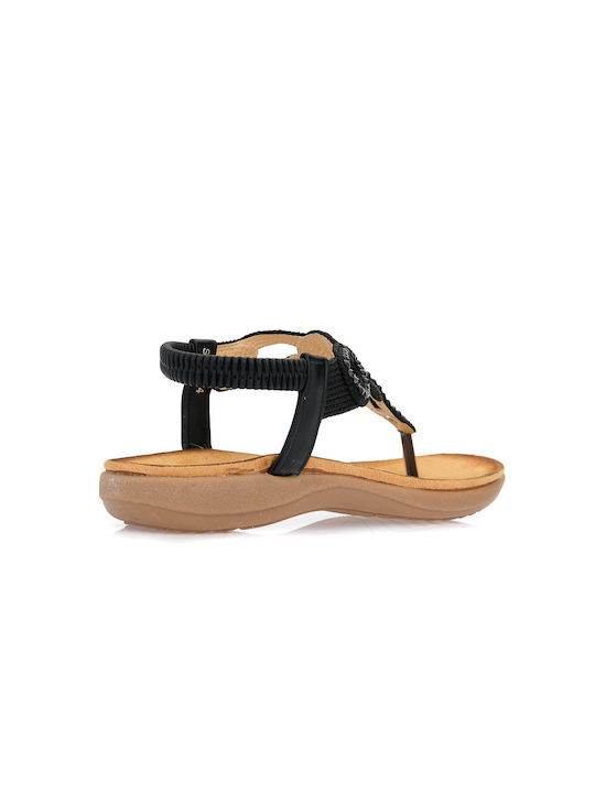 Blondie Damen Flache Sandalen in Schwarz Farbe