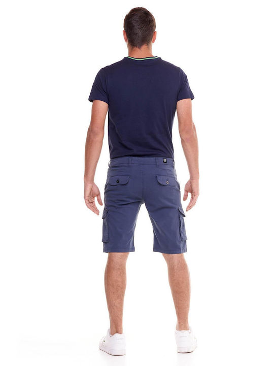 Leone 1947 Men's Shorts Cargo Navy Blue