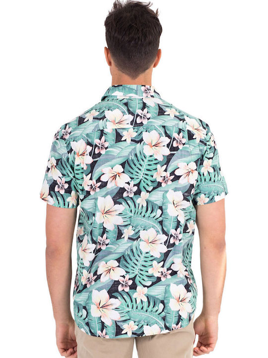 Cu mânecă scurtă Cămașă Floral Multicolor