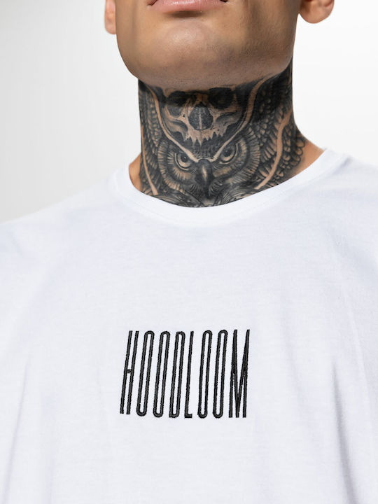 HoodLoom Herren T-Shirt Kurzarm Weiß