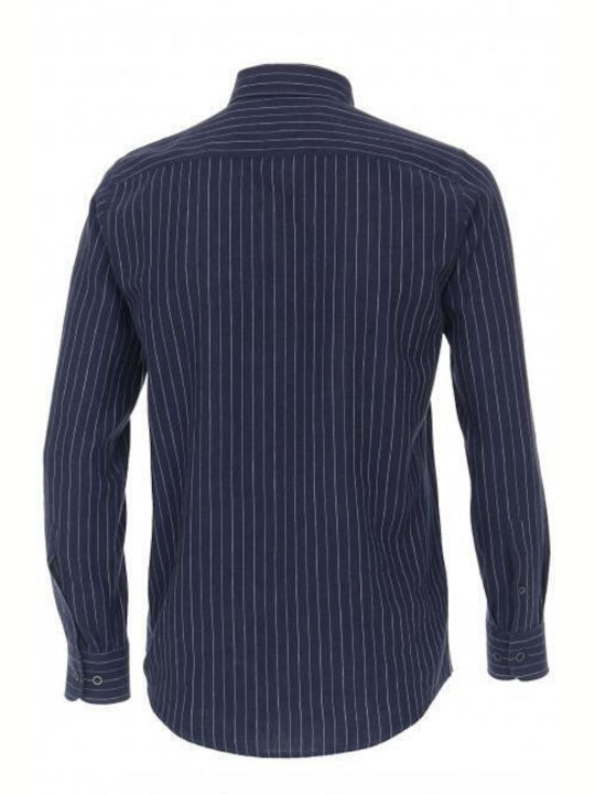 Casa Moda Men's Shirt Long Sleeve Striped Blue