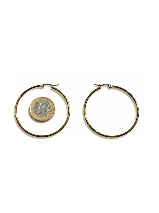 Bizoutaki Earrings made of Steel Gold Plated