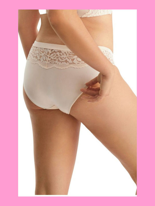 Promise Damen Slip mit Spitze Rosa