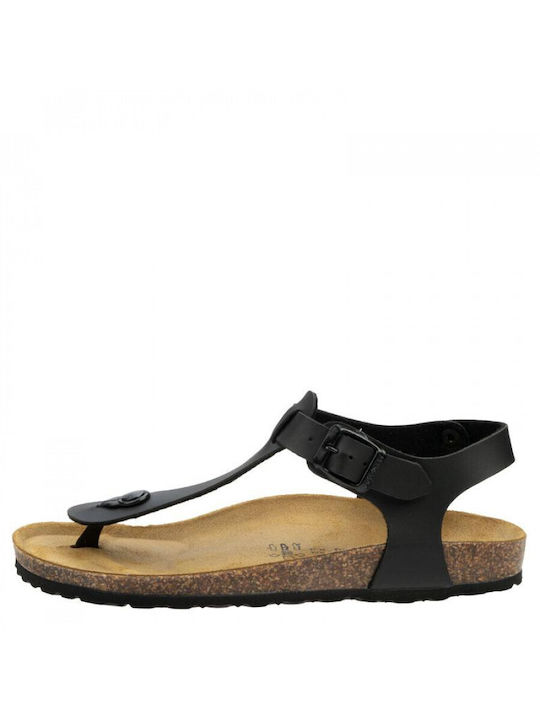 Biomodex Leder Herrensandalen in Schwarz Farbe