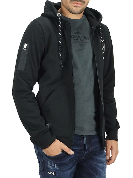 Sweatshirt Für Herren Mit Kapuze Schwarz