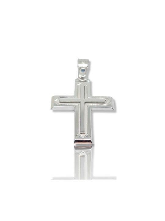 Mentzos White Gold Cross 14K