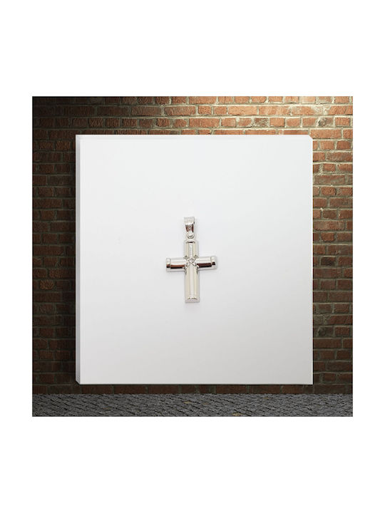 Mentzos White Gold Cross 14K