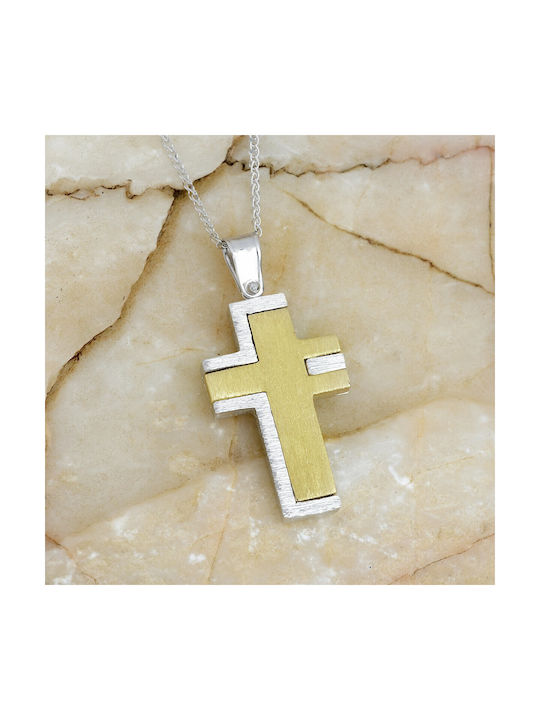 Ioannou24 Gold Cross 14K with Chain