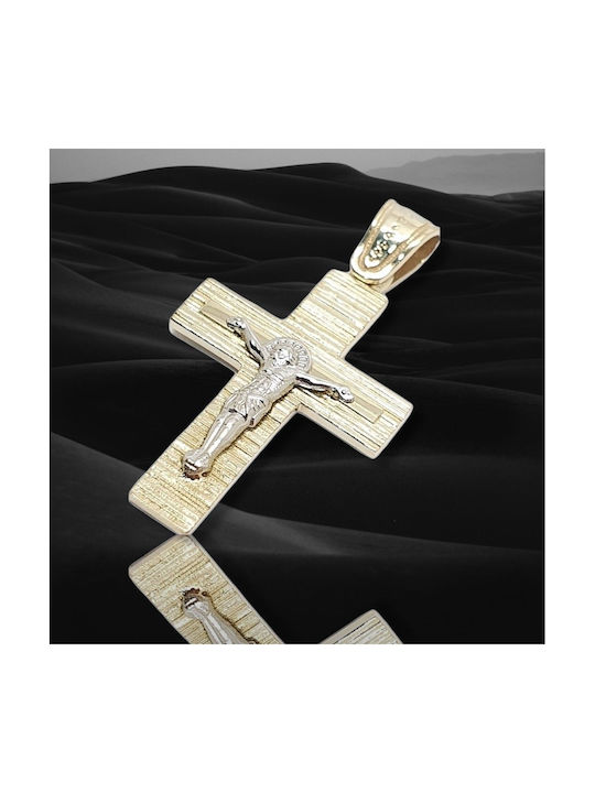 Mentzos Gold Cross 14K with the Crucified