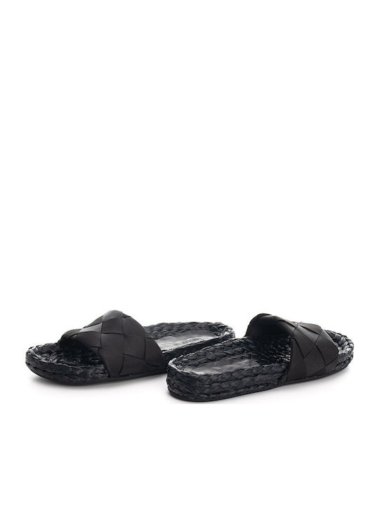 Sandale Casual Damă Din Piele Negre