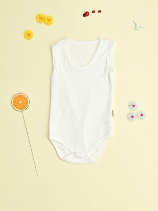 Potre Baby Bodysuit Set Sleeveless Ecru