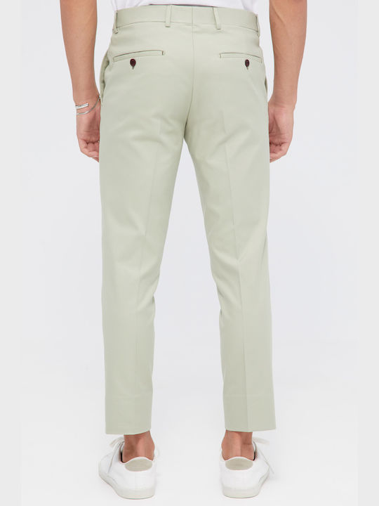 Aristoteli Bitsiani Men's Trousers in Slim Fit Beige