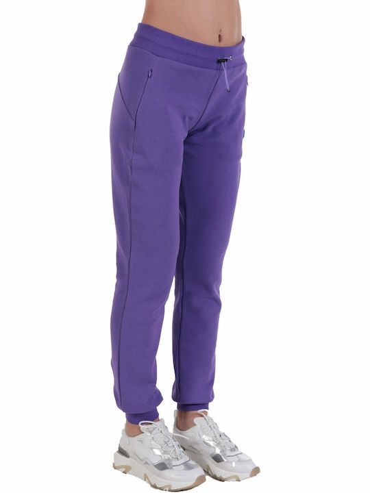 Colmar Pantaloni de trening pentru femei cu cauciuc Violet