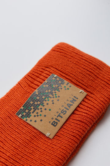 Knitted Beanie Cap Orange
