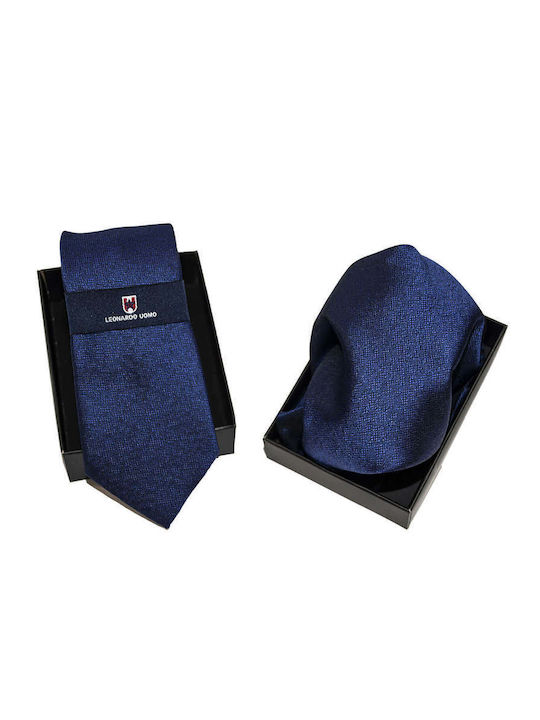 Leonardo Uomo Men's Tie Printed Navy Blue