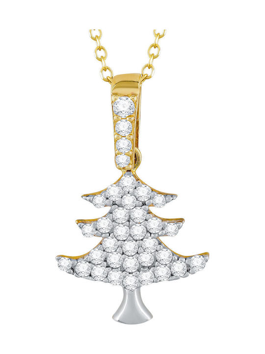 Kiriakos Gofas Charm Baum aus Gold 14K