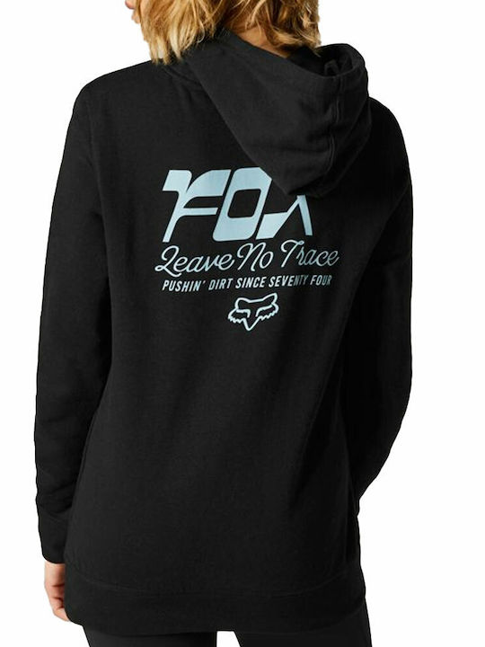 Fox Women's Hooded Fleece Sweatshirt Black.